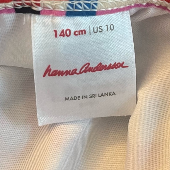 Hanna Andersson colorful Plaid Ruffle Girls 10 swimsuit - Picture 3 of 3